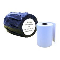 Compatible Zebra 101.5mm x 50mm x 500 pcs (25mm core) White Standard Shipping Labels Roll