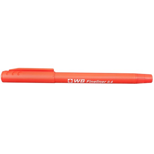 Fineliner Pen 0.4mm Red (10) Fineliner Pen 0.4mm Red (10)