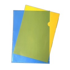 A4 Polypropylene Cut Flush Folder Pack of 100 - Blue