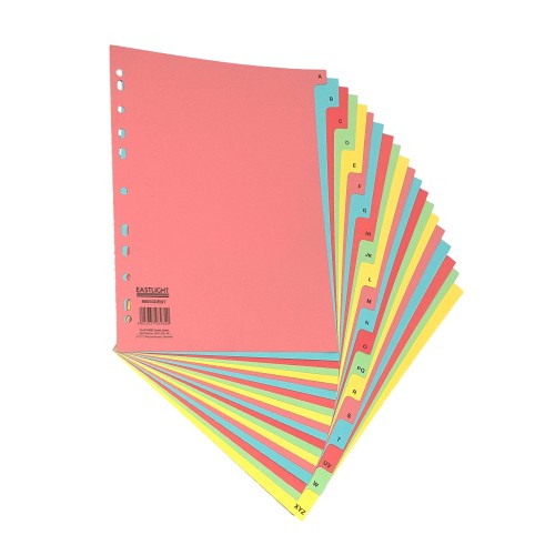 Subject Divider A4 20 Part A-Z Pastel Subject Divider A4 20 Part A-Z Pastel