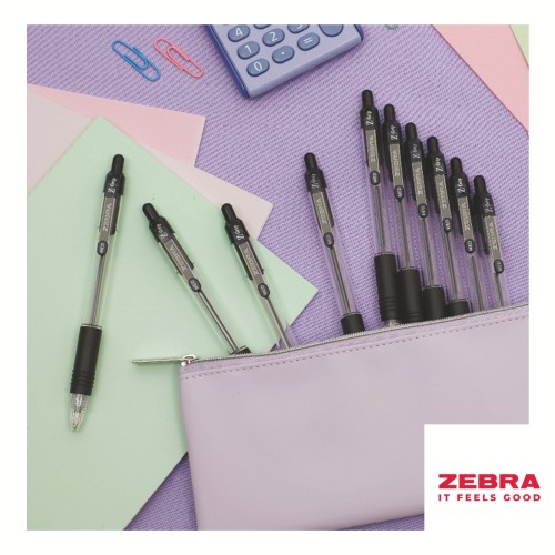 Z-Grip Smooth Retractable Ballpoint Pen Blue Ink Box 12