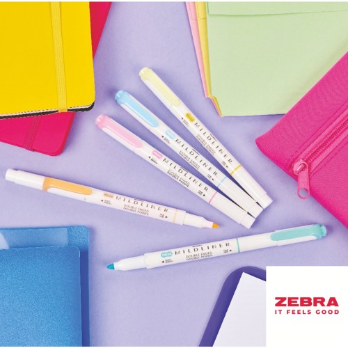 MILDLINER Double Ended Fluorescent Blue Highlighter Box 10 MILDLINER Double Ended Fluorescent Blue Highlighter Box 10