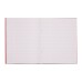 VEX678-33-0: RHINO 9 x 7 Exercise Book 64 Page  F8M Red (Pack of 100)