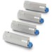 4 Pack - Compatible 44318608/5/6/7 BCMY Toner Multipack for Oki Printers