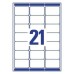 Compatible L7160-100 A4 Sheets 21 Labels per Sheet 63.5mm x 38mm