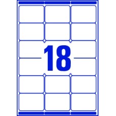 Compatible L7161-100 A4 Sheets 18 Labels per Sheet 63.5mm x 46.5mm