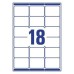 Compatible L7161-100 A4 Sheets 18 Labels per Sheet 63.5mm x 46.5mm