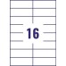 Compatible L7162-100 A4 Sheets 16 Labels per Sheet 99.1mm x 34mm