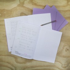 RHINO A4 Cornell Exercise Book 80 Page Purple 5mm Squared (Pack of 10)