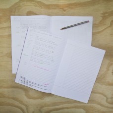 RHINO A4 Cornell Exercise Book 80 Page Purple 8mm Ruled (Pack of 10)
