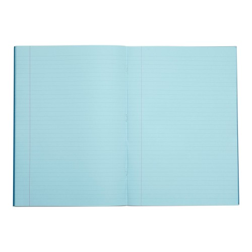 RHINO A4 Special Exercise Book 48 Page, Light Blue with Tinted Blue Paper, F8M (Pack of 10)
