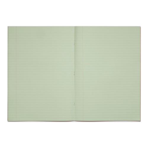 RHINO A4 Special Exercise Book 48 Page, Red with Tinted Green Paper, F8M (Pack of 10)