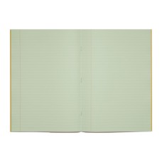 RHINO Special Ex Book A4 48 page, Yellow with Tinted Green Paper, F8M (Pack of 10)