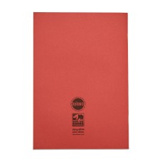 RHINO A4 Exercise Book 64 Page, Red, F8/B (Pack of 10)