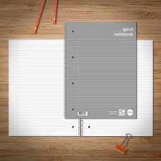 Rhino Everyday Ruled Margin Spiral Soft Cover Notebook 140 Pages A4 Pack of 5