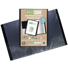 A4 50% Recycled 40 Pocket Presentation Display Book - Single