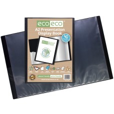 A2 50% Recycled 40 Pocket Presentation Display Book - Single