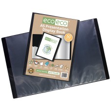 A5 50% Recycled 60 Pocket Presentation Display Book - Single