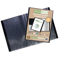 A4 50% Recycled 60 Pocket Presentation Display Book - Single