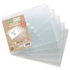 A5 95% Recycled Press Stud Wallets - Pack of 5