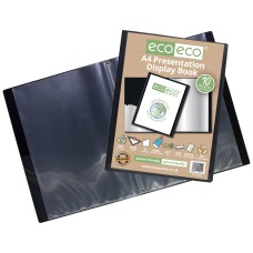 A4 50% Recycled 10 Pocket Presentation Display Book - Single