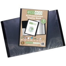 A2 50% Recycled 10 Pocket Presentation Display Book - Single