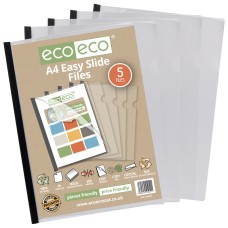 A4 50% Recycled Bag 5 Easy Slide Files - Single