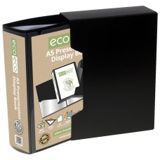 A5 50% Recycled 100 Pocket Presentation Display Book & Box - Single