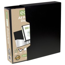 A4 50% Recycled 100 Pocket Presentation Display Book & Box - Single
