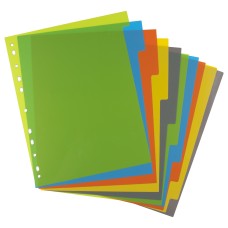 A4 50% Recycled Wide Index File Dividers - 1 Set of 10