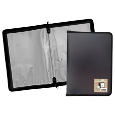 A4 50% Recycled 30 Pocket Zipped Display Book - Single
