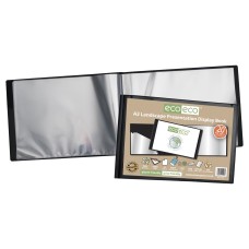 A3 50% Recycled 20 Pocket Landscape Presentation Display Book - Single