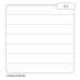 RHINO 8 x 4 Vocabulary Notebook 32 Page, Light Blue, F12 (Pack of 25)