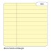 RHINO A4 Special Refill Pad 50 Leaf, Yellow Tinted Paper, F8M (Pack of 6)
