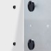 Wall Mounted Magnetic Glass Board 1300x550x15mm - Red