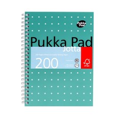 Pukka Pad Metallic Jotta A5 Wirebound Hardcover Notepad 100 80GSM Ruled Sheets