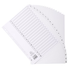 Exacompta Mylar Printed 160 GSM Indices A4 20 Part A to Z Letter Tabs