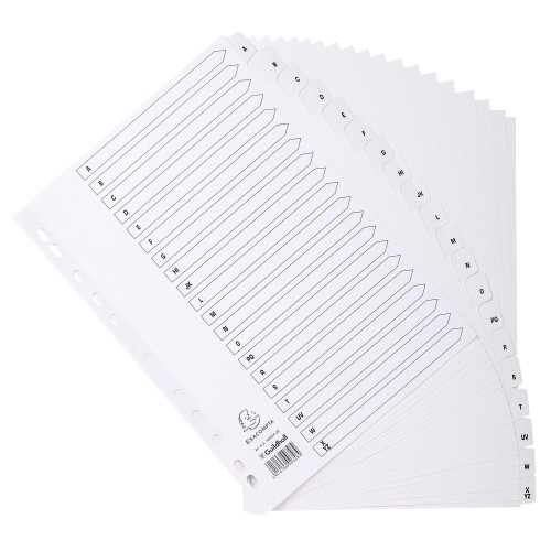 Exacompta Mylar Printed 160 GSM Indices A4 20 Part A to Z Letter Tabs