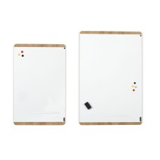 ROCADA NATURAL Whiteboard with Magnetic Dry Wipe Surface 100x150cm - Oak