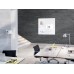 Wall Mounted Magnetic Glass Board 1000x1000x18mm - Super White