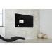 Wall Mounted Magnetic Glass Board 1200x900x18mm - Black