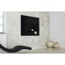 Wall Mounted Magnetic Glass Board 1000x1000x18mm - Black