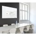 Wall Mounted Magnetic Glass Board 1200x900x18mm - Super White