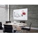 Wall Mounted Magnetic Glass Board 1200x900x18mm - Super White