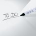 Wall Mounted Magnetic Glass Board 1200x900x18mm - Super White