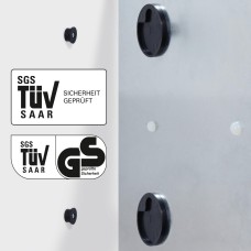 Wall Mounted Magnetic Glass Board 1300x550x18mm - Fairfaced Concrete Design