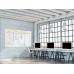 Wall Mounted Magnetic Glass Board 2400x1200x18mm - Super White