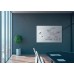 Wall Mounted Magnetic Glass Board 1500x1000x18mm - Matt Super White
