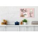 Wall Mounted Magnetic Glass Board 600x400x15mm - Matt Rose
