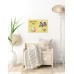 Wall Mounted Magnetic Glass Board 600x400x15mm - Matt Pastel Yellow